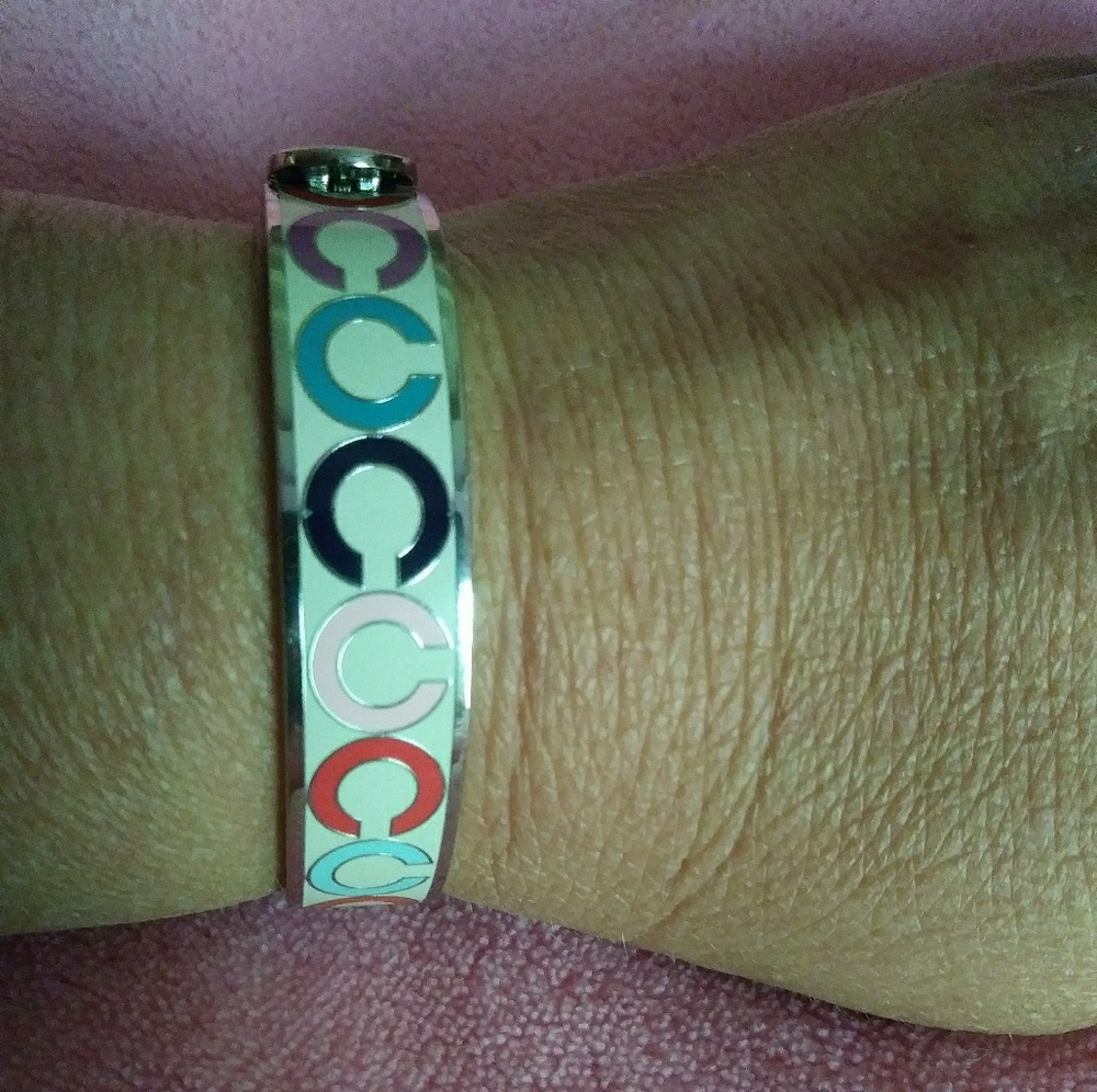Coach multi-color bangle bracelet - Picture 2 of 4